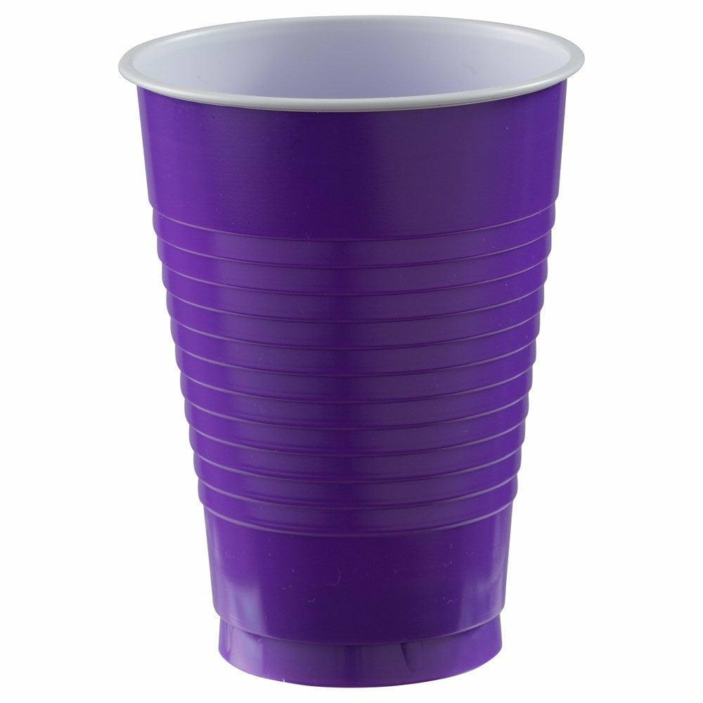 12oz Plastic Cup 50ct New Purple - Toy World Inc