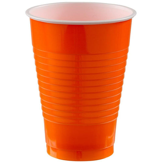 12oz Plastic Cup 50ct Orange Peel - Toy World Inc