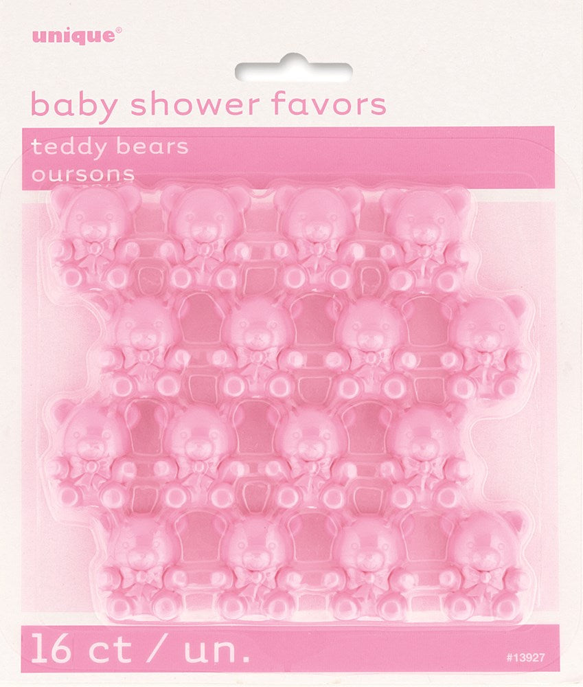 Teddy Bear Favors - Pink 16ct