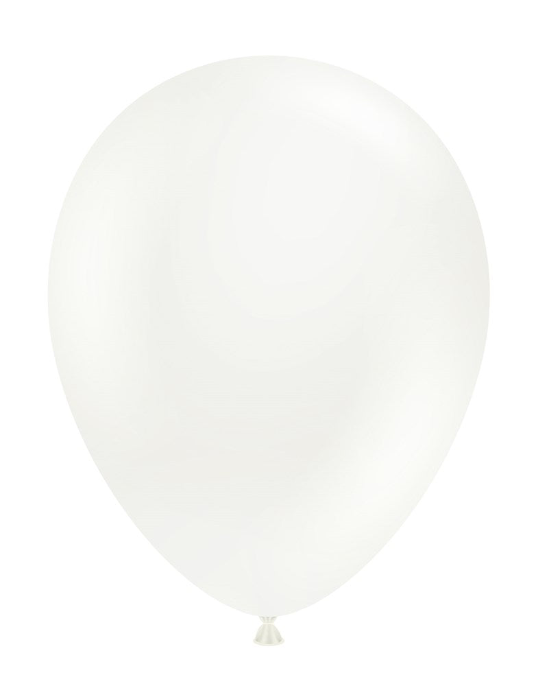 Tuftex White 14 inch Latex Balloons 100ct