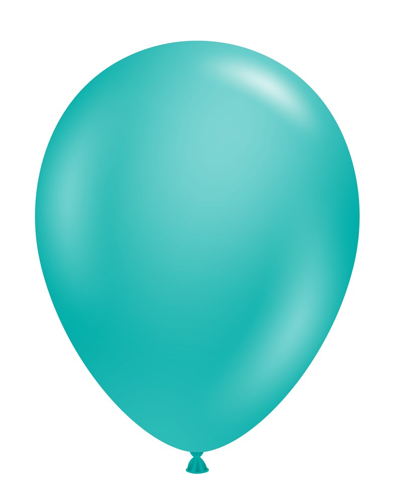 Tuftex Teal 14 inch Latex Balloons 100ct