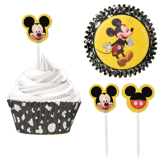 Kit de cupcakes con estampado en caliente de Mickey Mouse Forever de Disney, 8 unidades