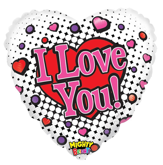 Betallic Mighty Sweet Love 21 inch Mighty BrightÃƒâ€šÃ‚Â® Heart Balloon Packaged 1ct