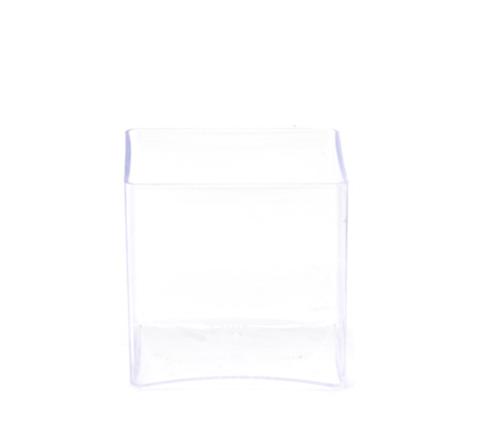 Plastic Square Container 5in - Clear