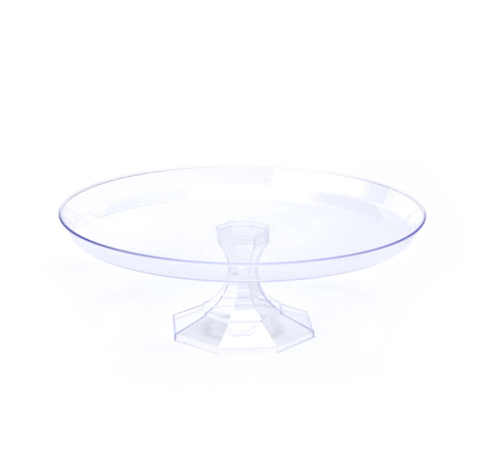 Base de plástico redonda para pasteles de 10 pulgadas - transparente