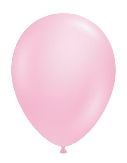 Tuftex Baby Pink 5 inch Latex Balloons 50ct