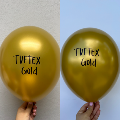 Tuftex Metallic Gold 5 inch Latex Balloons 50ct