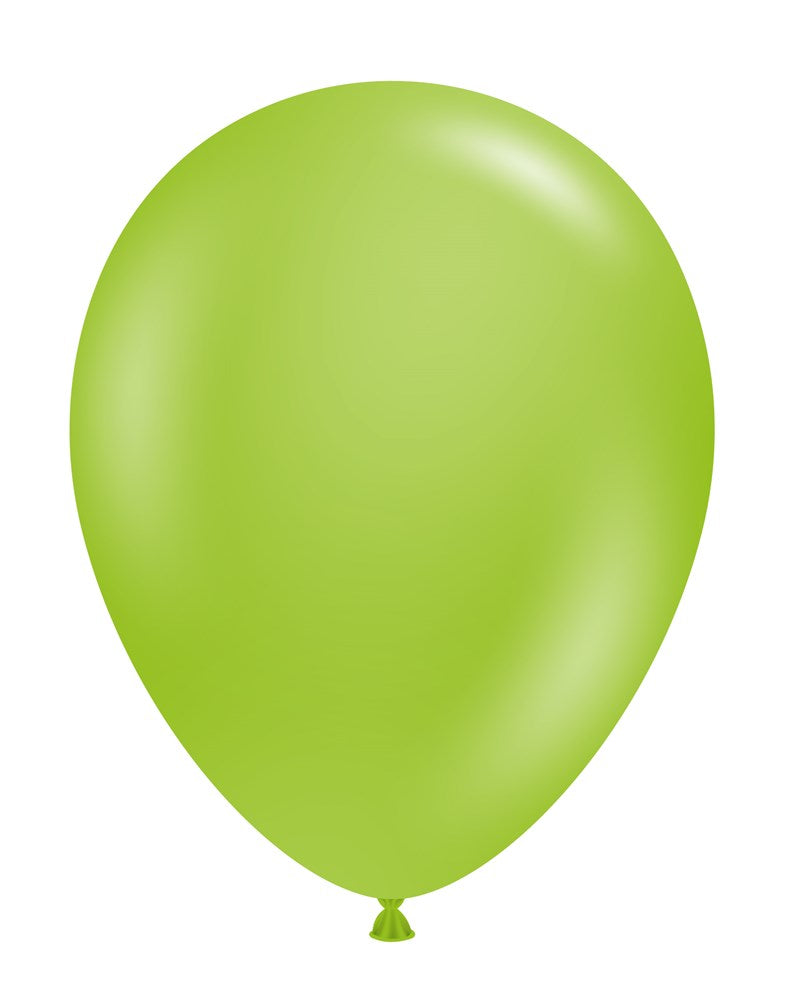 Tuftex Lime Green 5 inch Latex Balloons 50ct