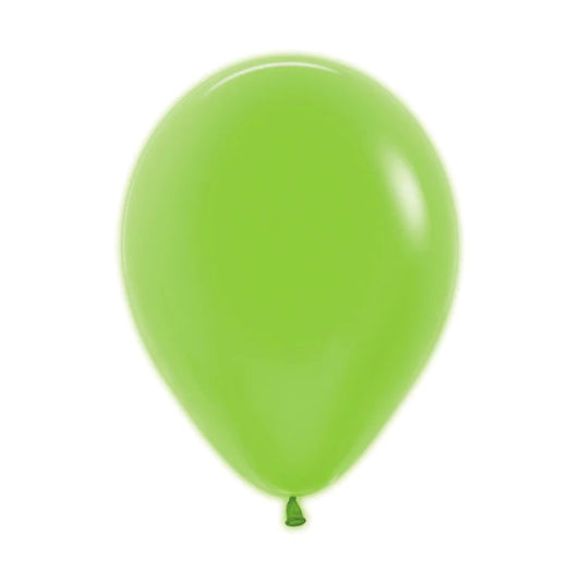9 inch Sempertex Neon Green Latex Balloons 50ct