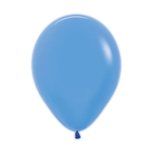 9 inch Sempertex Neon Blue Latex Balloons 50ct