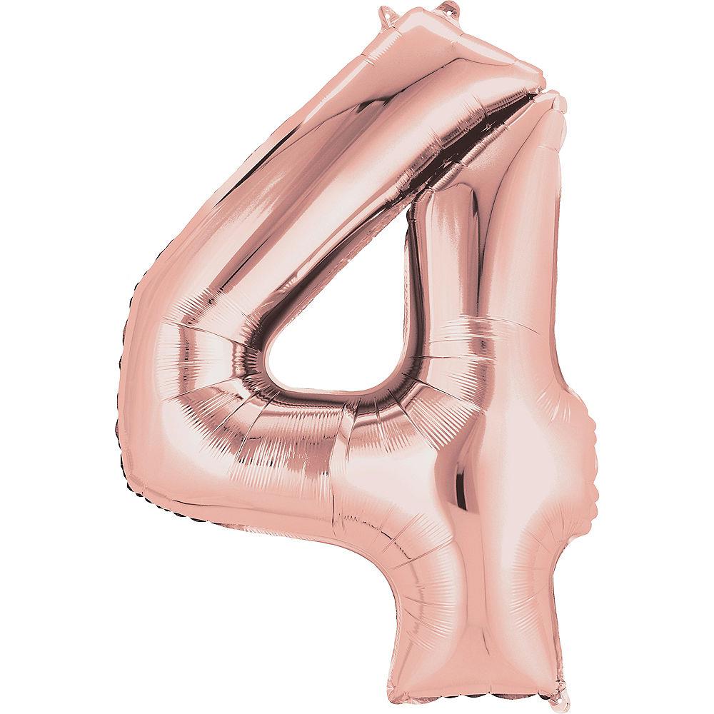 Jumbo Foil Number Balloon 34in Rose Gold-4