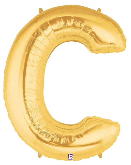 Betallic C Gold 34 inch Shaped Foil Balloon 1ct