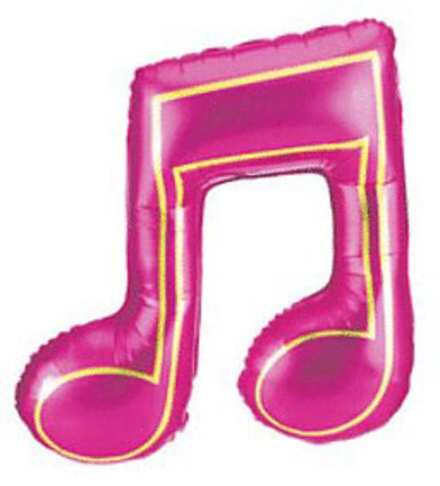Double Music Note 40in Foil Balloon