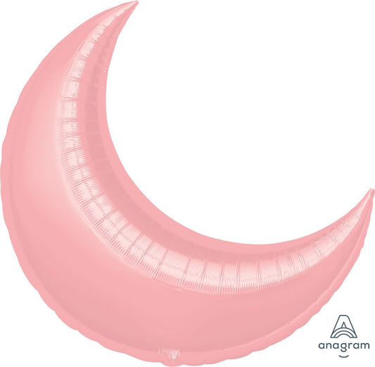 Anagram Pastel Pink Crescent Shape 26 inch Foil Balloon 1ct