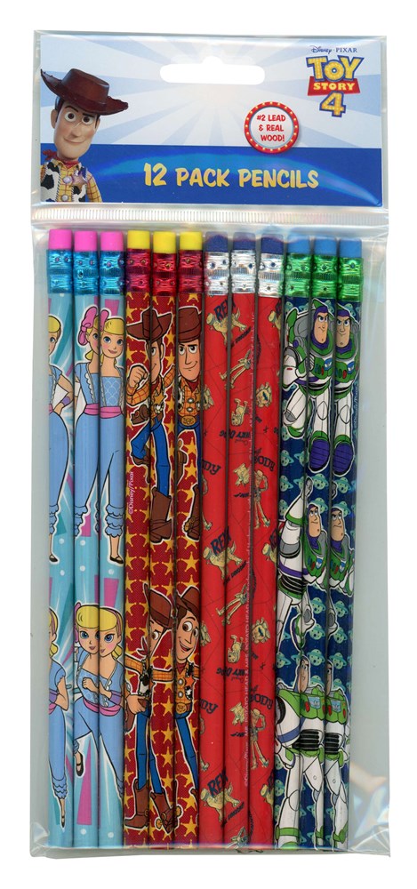 Toy Story 4- 12Pk Pencil In Poly Bag and Header 4.25x.25x10