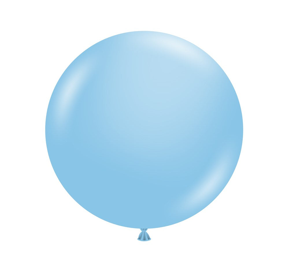 Tuftex Baby Blue 17 inch Latex Balloons 50ct