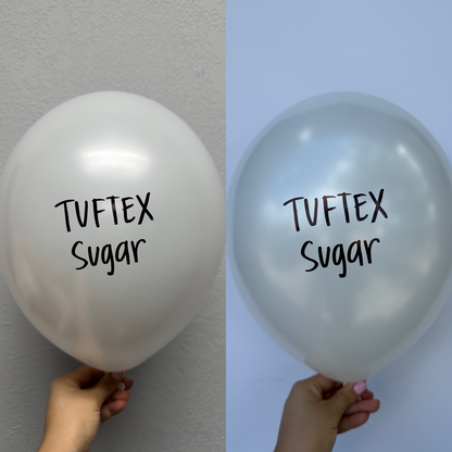 Globos de látex de azúcar Tuftex de 17 pulgadas, 50 unidades