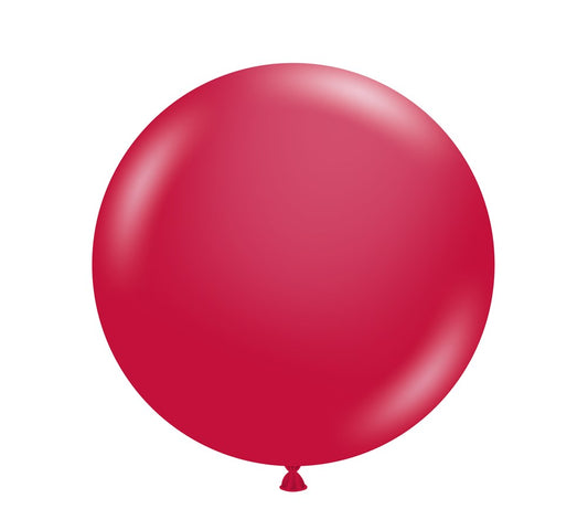 Tuftex Pearlized Starfire Red 17 inch Latex Balloons 50ct