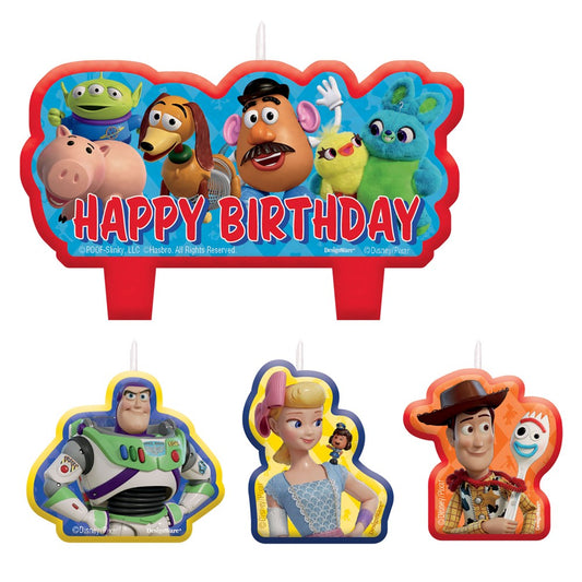 Juego de velas de cumpleaños Toy Story 4 4ct