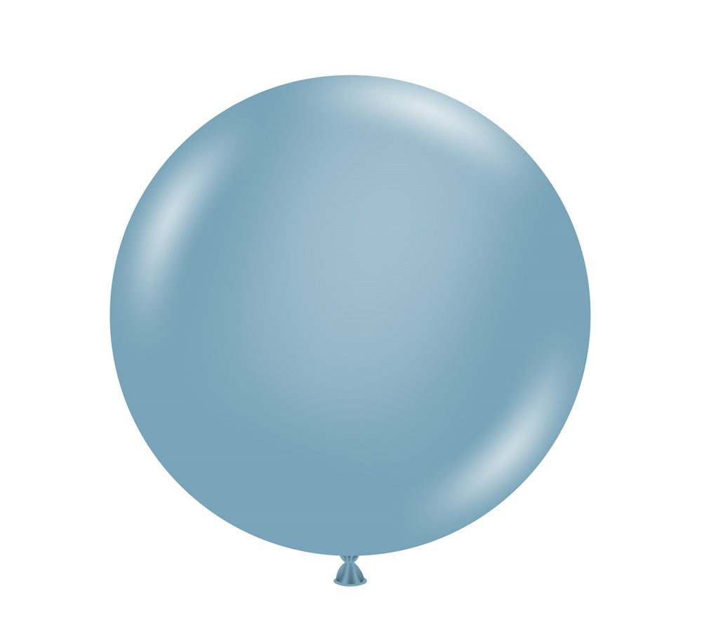 Tuftex Blue Slate 17 inch Latex Balloons 50ct