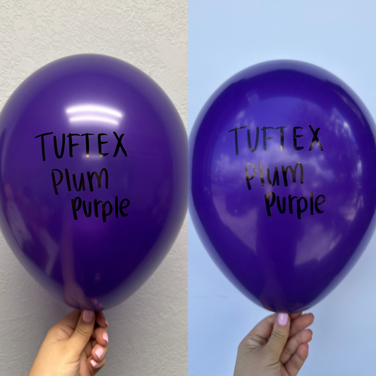 Tuftex Plum Purple 17 inch Latex Balloons 50ct