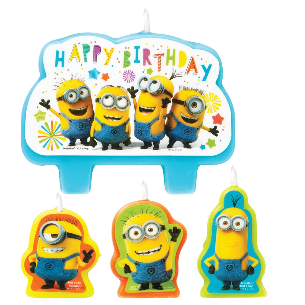 Despicable Me Birthday Candle 4ct
