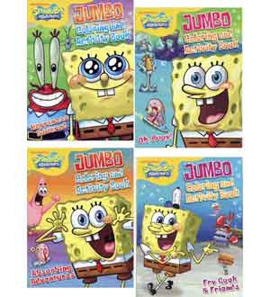 Spongebob Jumbo Coloring Book 96pg Assr