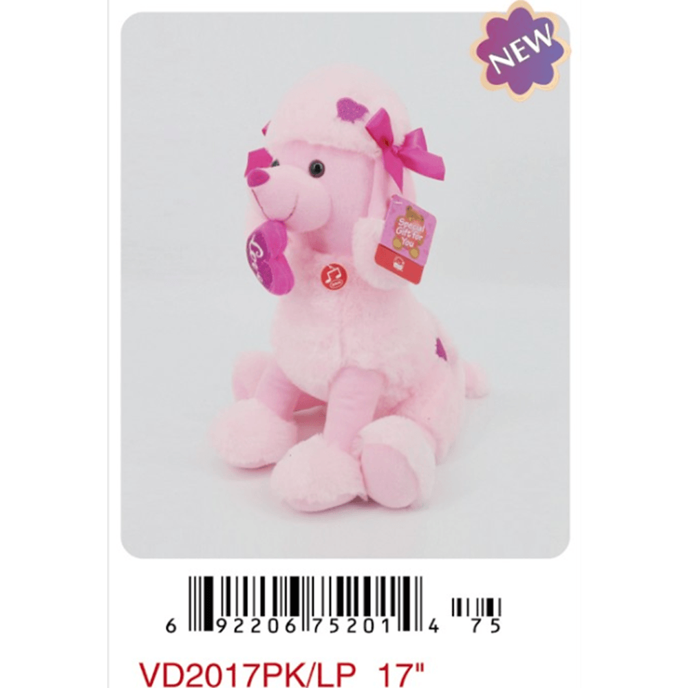 17in Pink Love Dog LOVE - Toy World Inc