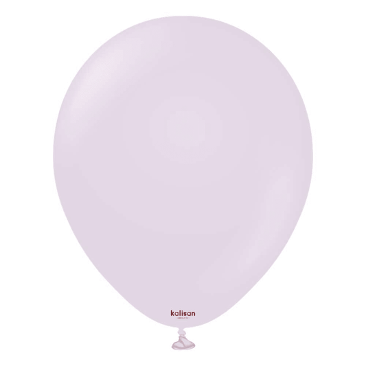18 inch Kalisan Macaron Lilac Latex Balloons 25ct - Toy World Inc