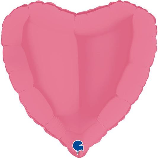 Grabo Bubblegum Heart Globo de aluminio de 18 pulgadas