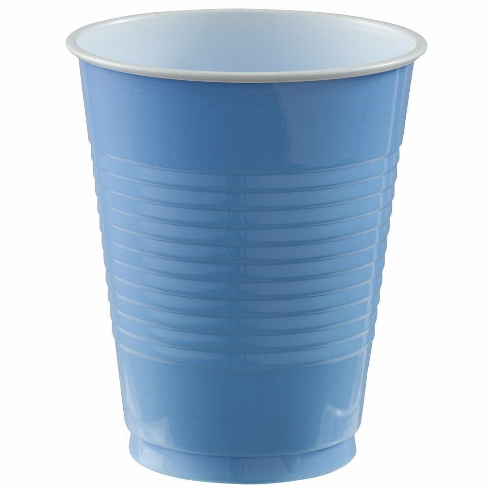 18oz Plastic Cup 50ct Pastel Blue - Toy World Inc