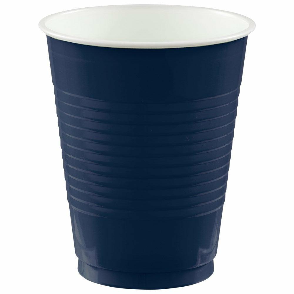 18oz Plastic Cup 50ct True Navy - Toy World Inc