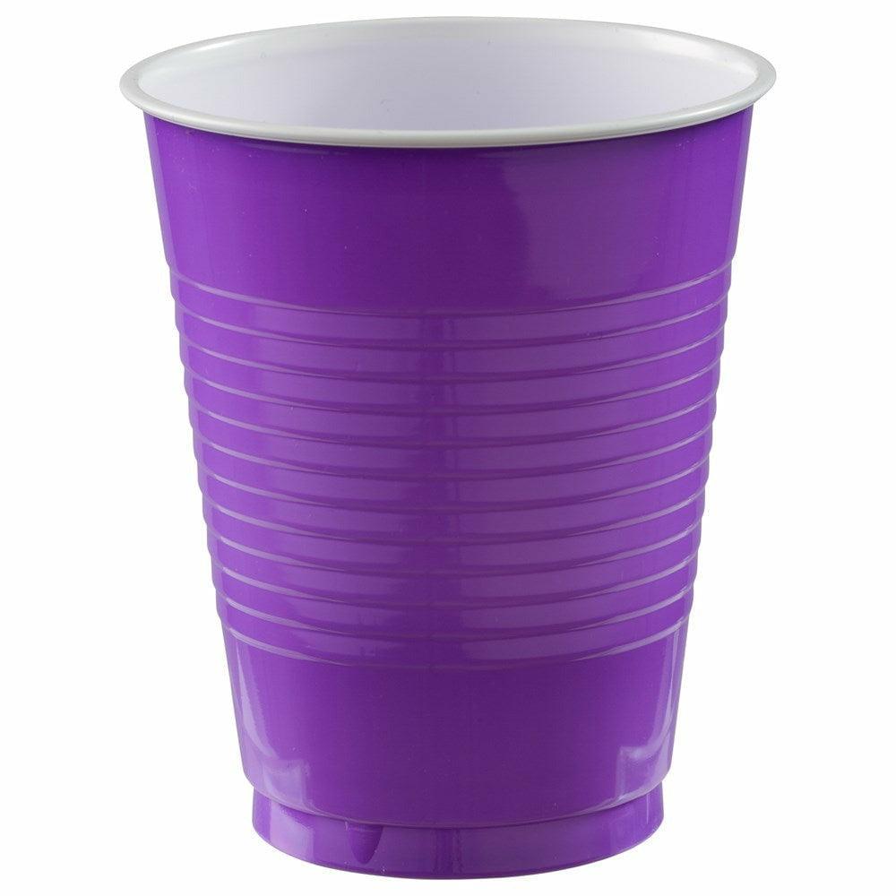 18oz Plastic Cup New Purple 20ct - Toy World Inc