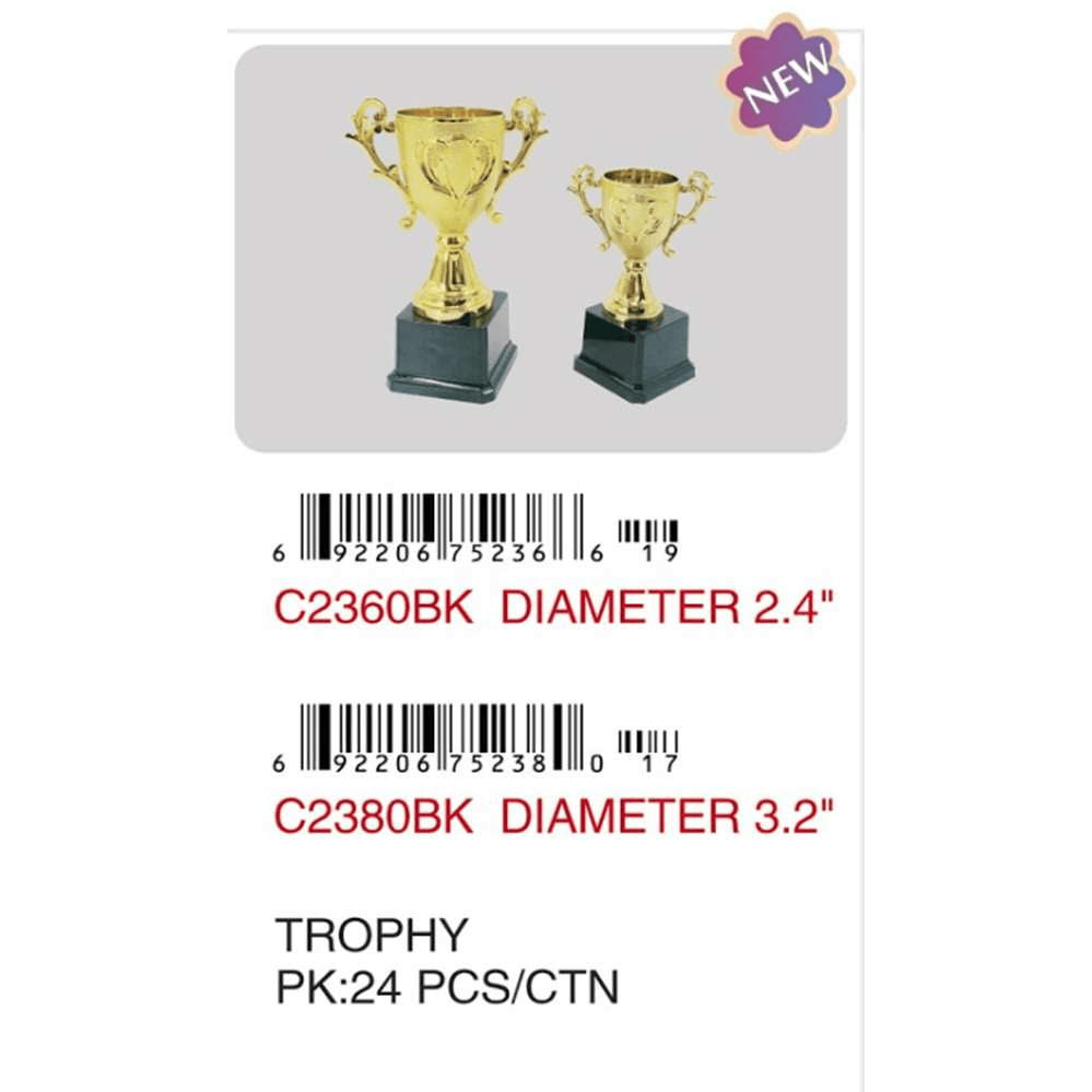 2.4in Diameter Trophy - Toy World Inc