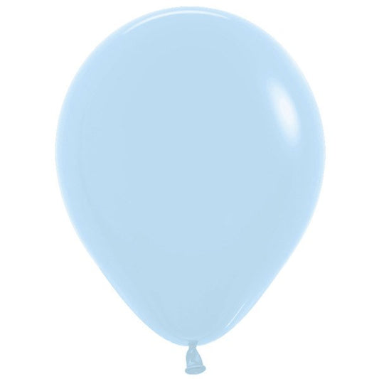 Sempertex Pastel Matte 24in Blue Latex Balloon 3ct