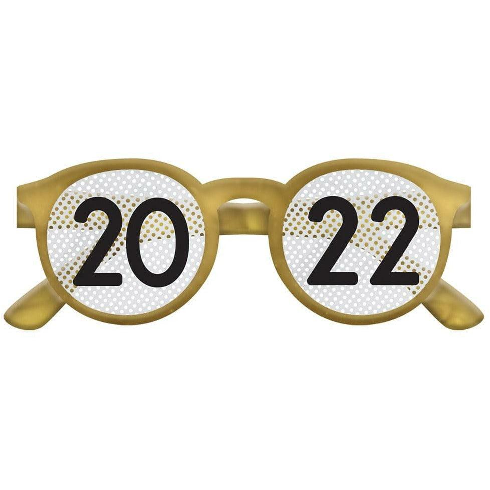 2022 Black Silver Gold New Years Glasses Multi Pack 8ct. - Toy World Inc