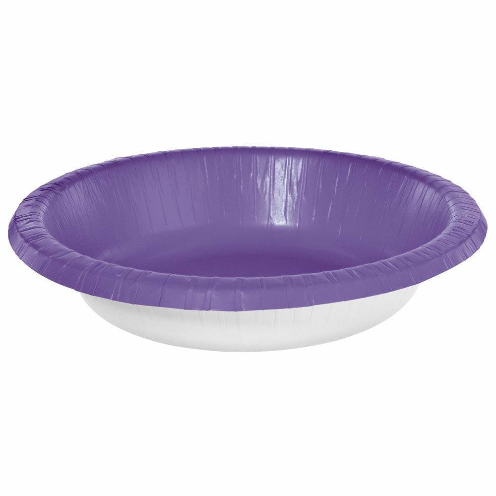 20oz Paper Bowl New Purple 20ct - Toy World Inc