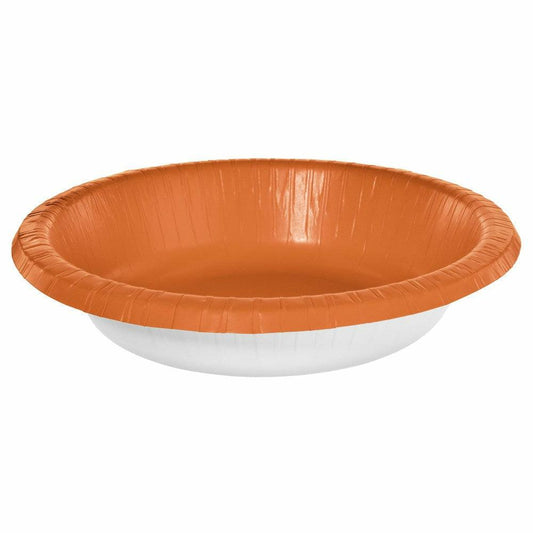 20oz Paper Bowl Orange Peel 20ct - Toy World Inc