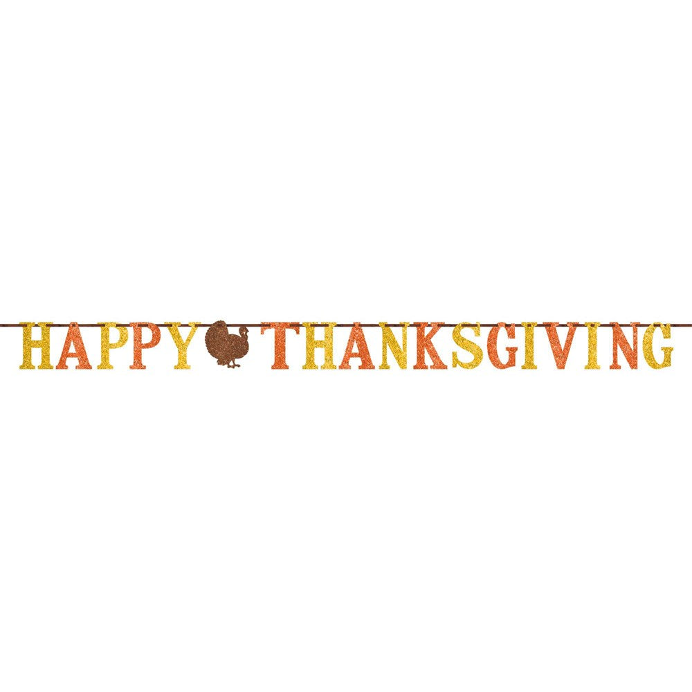 Happy Thanksgiving Letter Banner 1ct