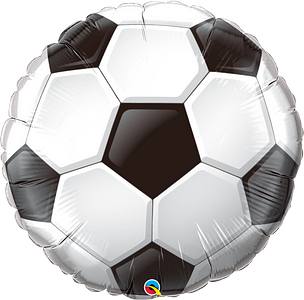 Balón de fútbol Qualatex de 36 pulgadas, globo de aluminio, 1 unidad