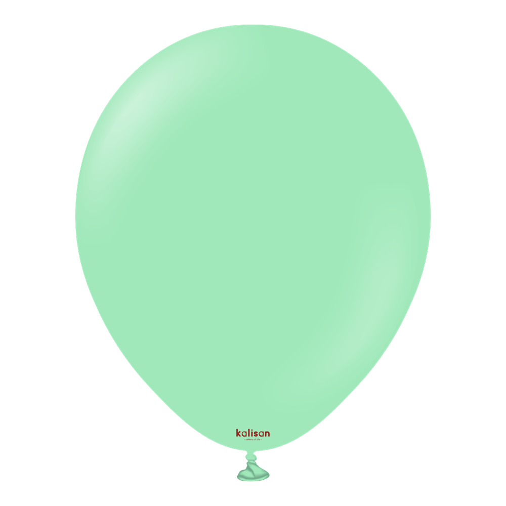 Kalisan 12 inch Standard Mint Green Latex Balloons 100ct
