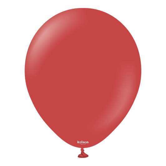 Kalisan 12 inch Standard Deep Red Latex Balloons 100ct