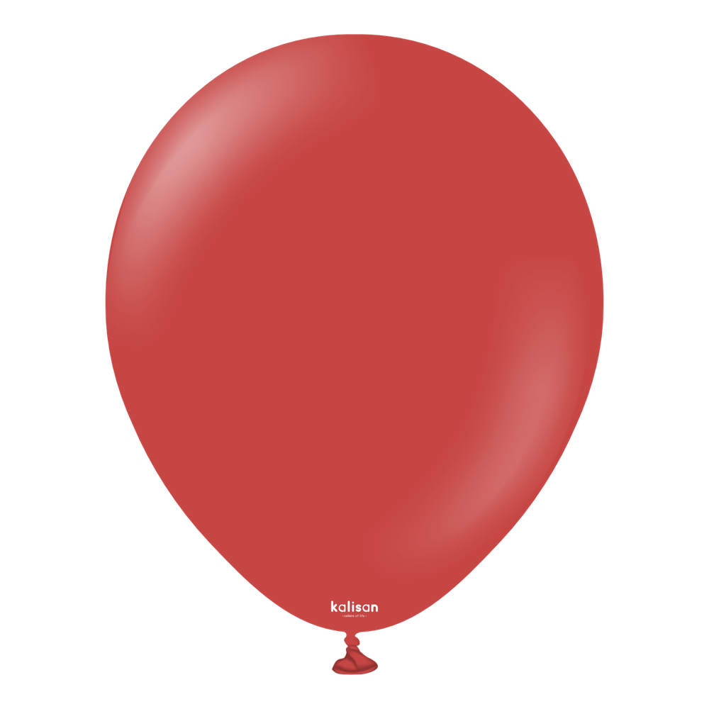 Kalisan 18 inch Standard Deep Red Latex Balloons 25ct