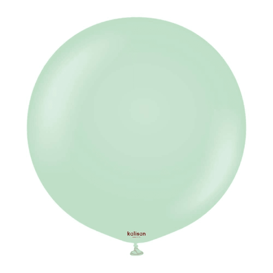 24 inch Kalisan Macaron Green Latex Balloons 2ct - Toy World Inc
