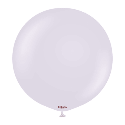24 inch Kalisan Macaron Lilac Latex Balloons 2ct - Toy World Inc