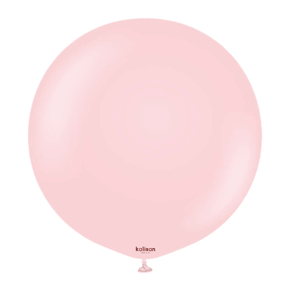 24 inch Kalisan Macaron Pink Latex Balloons 2ct - Toy World Inc