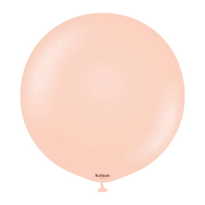 24 inch Kalisan Macaron Salmon Latex Balloons 2ct - Toy World Inc