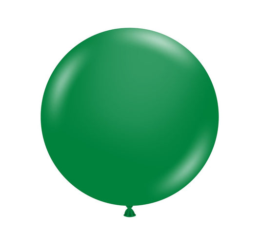 Globos de látex verde esmeralda de cristal Tuftex de 24 pulgadas, 25 unidades