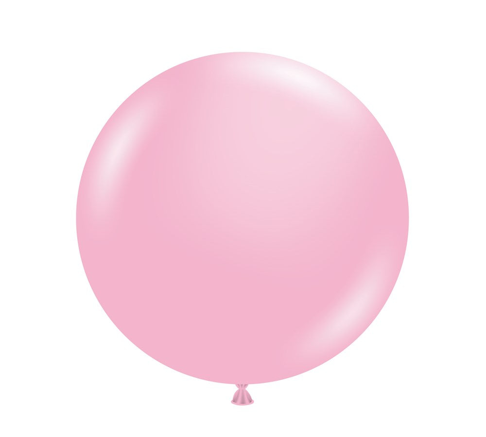 Tuftex Baby Pink 24 inch Latex Balloons 25ct