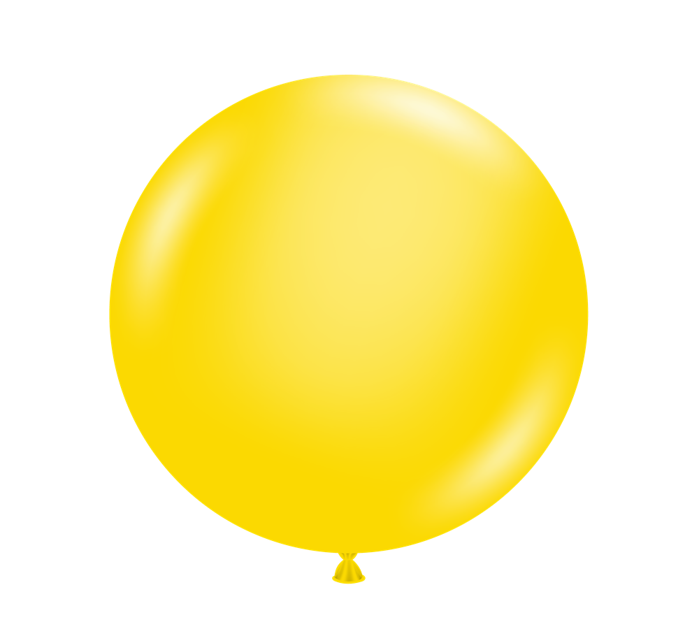 Tuftex Yellow 24 inch Latex Balloons 1ct